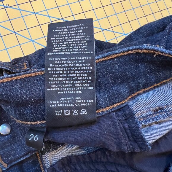 J Brand cropped skinny jeans sz 26 in systematic colorway / wash - Picture 11 of 11